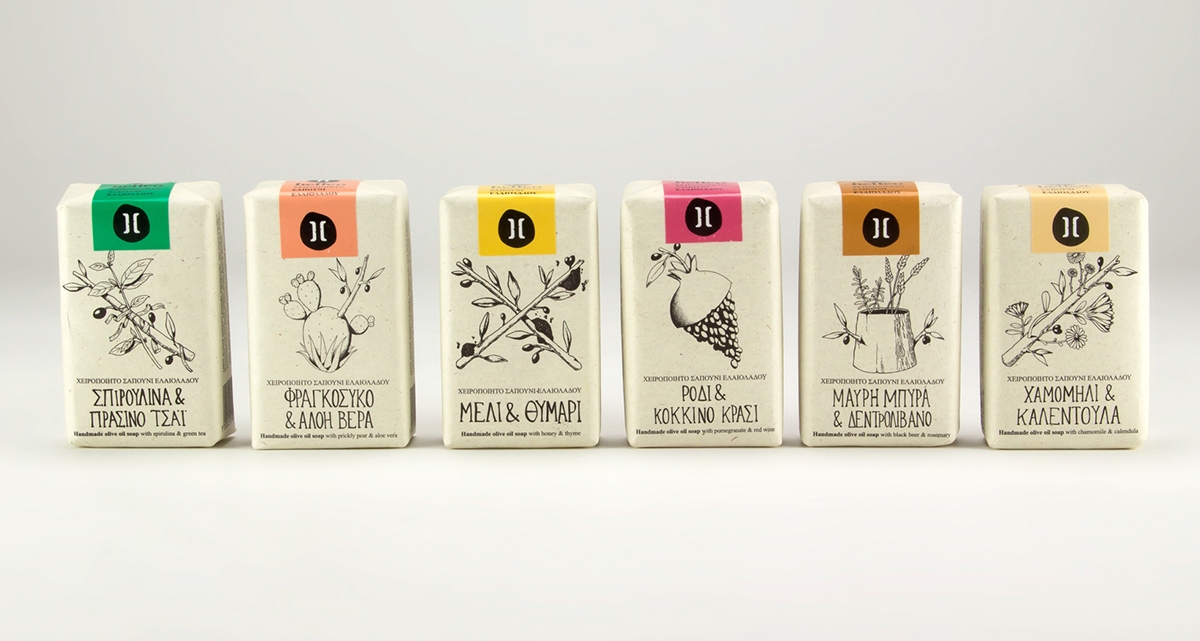 Helleo天然肥皂系列品牌包裝設(shè)計(jì),六個(gè)肥皂,六個(gè)故事