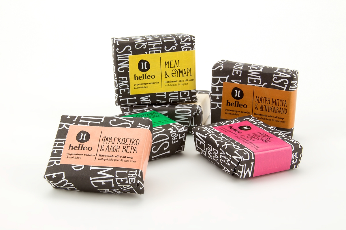Helleo天然肥皂系列品牌包裝設(shè)計(jì),六個(gè)肥皂,六個(gè)故事