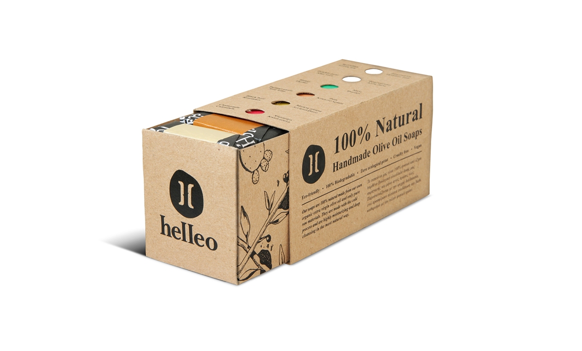 Helleo天然肥皂系列品牌包裝設(shè)計(jì),六個(gè)肥皂,六個(gè)故事