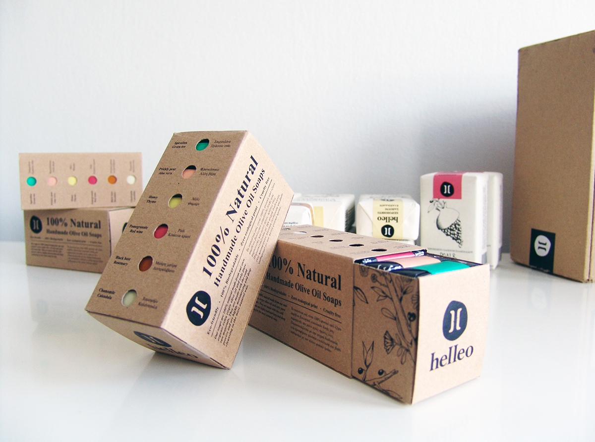 Helleo天然肥皂系列品牌包裝設(shè)計(jì),六個(gè)肥皂,六個(gè)故事