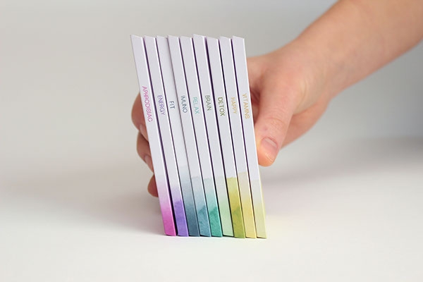 彩色之光， 生態手工巧克力食品包裝設計工程。