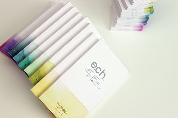 彩色之光， 生態手工巧克力食品包裝設計工程。