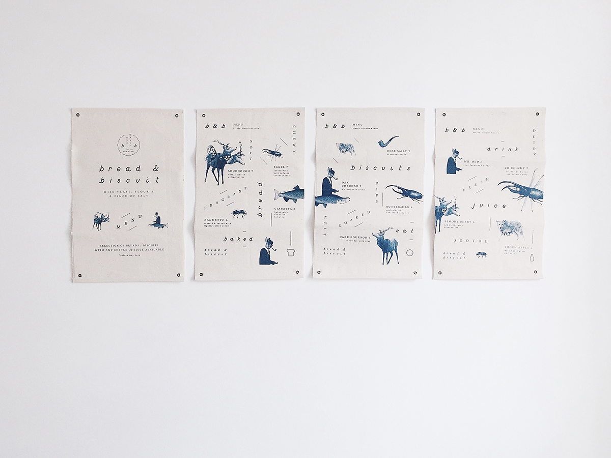 概念化早餐，面包與餅干食品飲料包裝設(shè)計(jì)