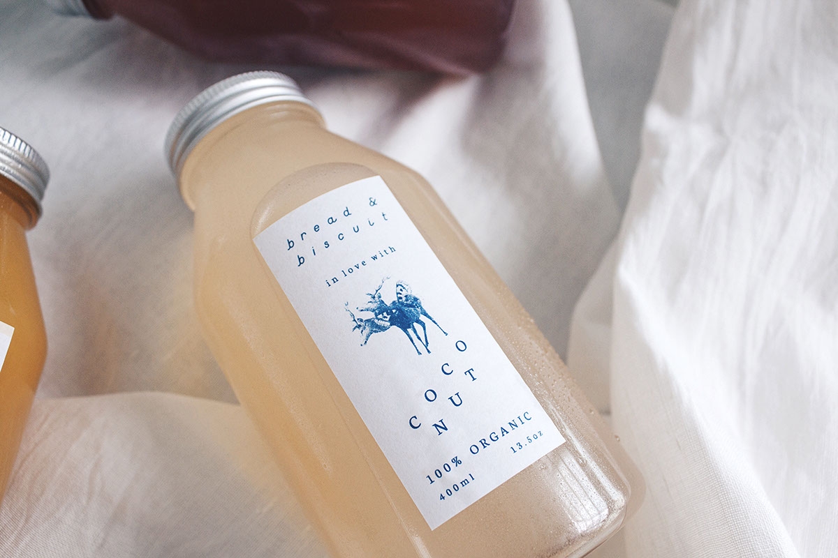 概念化早餐，面包與餅干食品飲料包裝設(shè)計(jì)