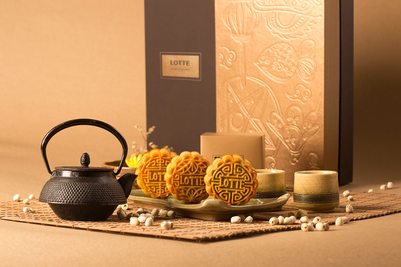 樂天度假酒店的中秋月餅禮盒包裝設計