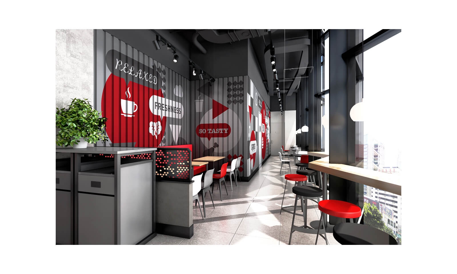 經(jīng)常去肯德基，卻沒有發(fā)現(xiàn)墻上的小巧思|壁畫插畫設(shè)計